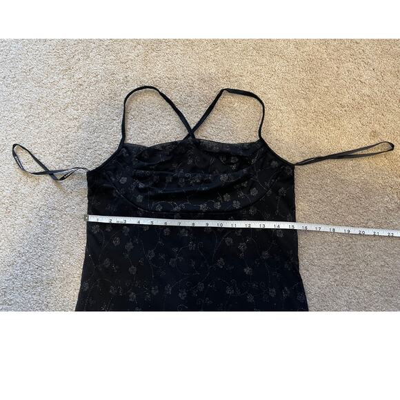 Y2K Rampage Clothing Company Dress Black Large Made in USA Cowl Neck StyleHW27K6 - Picture 8 of 12